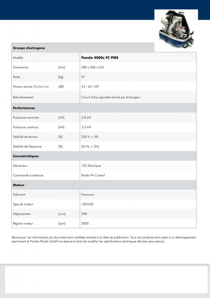 Série Marine 4000S 4500 VA page2