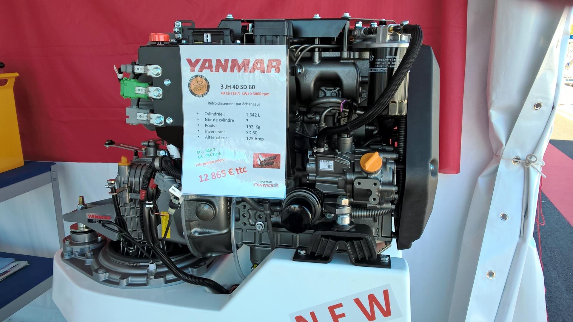 Nouveau moteur Yanmar 3JH 40